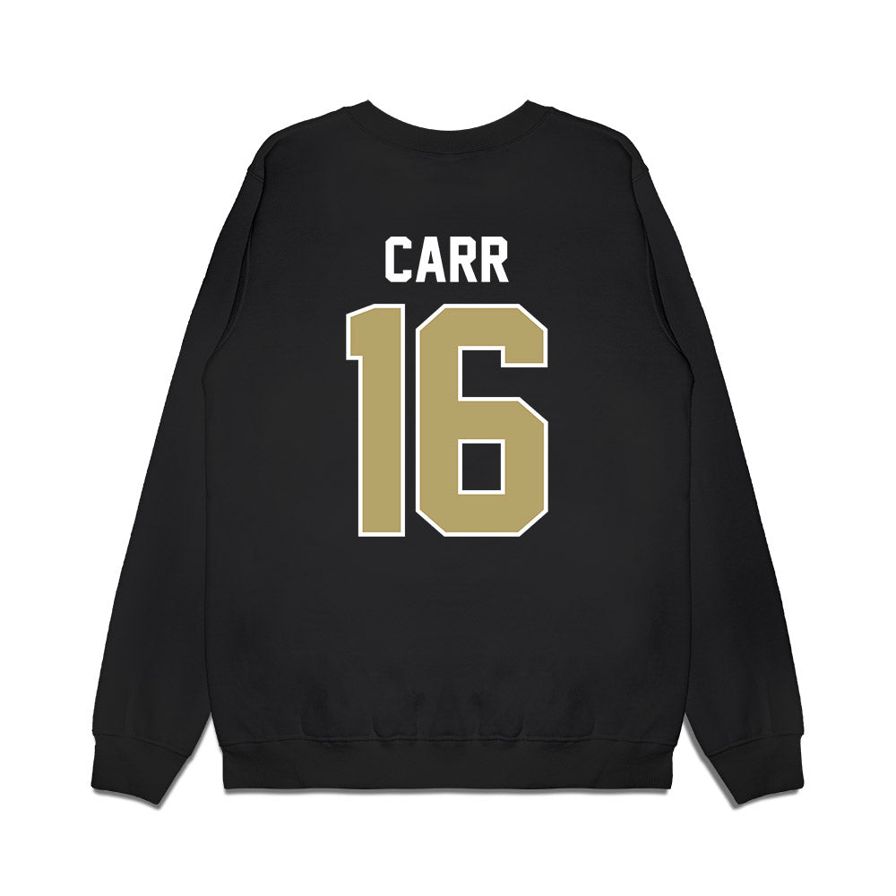 Central Florida - NCAA Football : Dante Carr - Vintage Helmet Premium Crewneck Sweatshirt-1