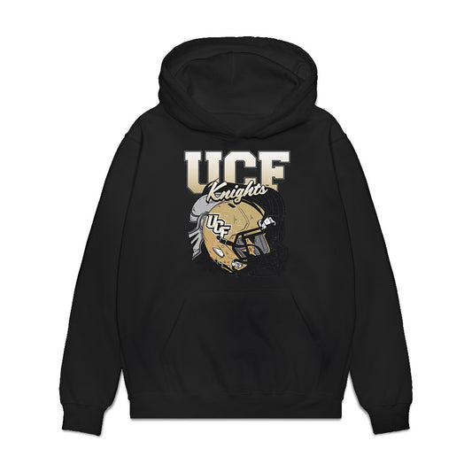 Central Florida - NCAA Football : Cooper Terpstra - Vintage Helmet Premium Hooded Sweatshirt-0