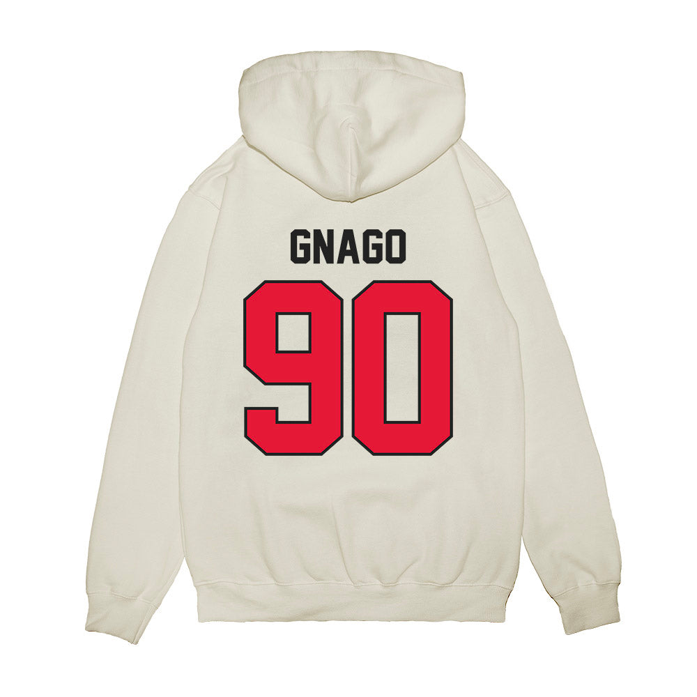 Rutgers - NCAA Football : Farell Gnago - Vintage Helmet Premium Hooded Sweatshirt-1