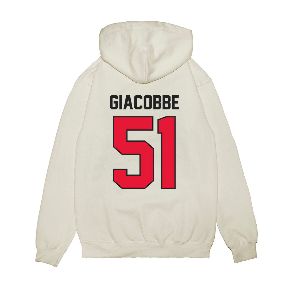 Rutgers - NCAA Football : Raymond Giacobbe - Vintage Helmet Premium Hooded Sweatshirt-1