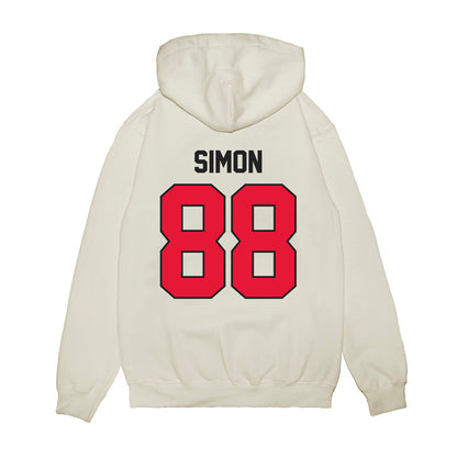 Rutgers - NCAA Football : Jyon Simon - Vintage Helmet Premium Hooded Sweatshirt-1