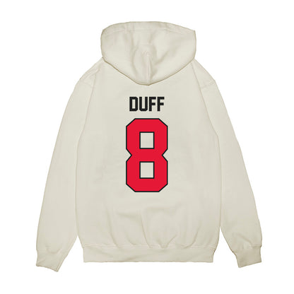 Rutgers - NCAA Football : KJ Duff - Vintage Helmet Premium Hooded Sweatshirt-1