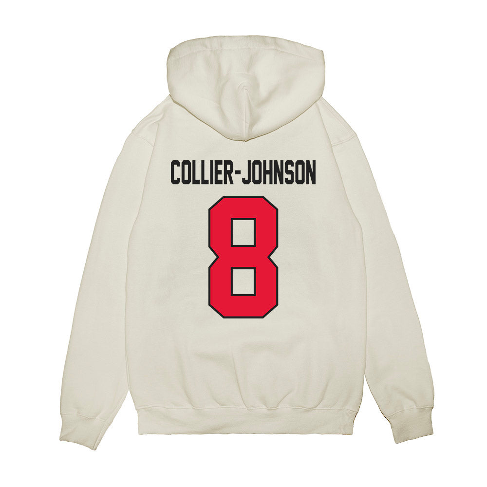 Rutgers - NCAA Football : Wydeek Collier-Johnson - Vintage Helmet Premium Hooded Sweatshirt-1
