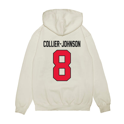 Rutgers - NCAA Football : Wydeek Collier-Johnson - Vintage Helmet Premium Hooded Sweatshirt-1