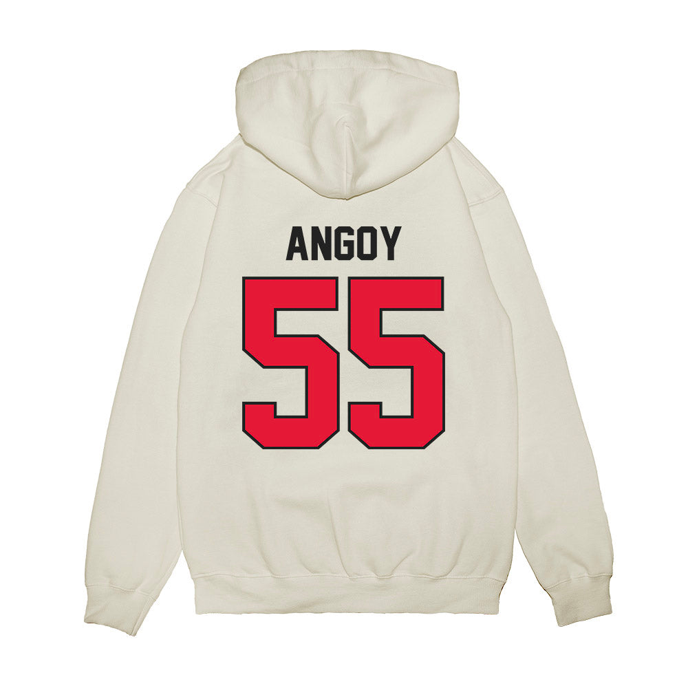 Rutgers - NCAA Football : Zaire Angoy - Vintage Helmet Premium Hooded Sweatshirt-1