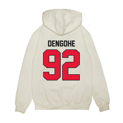 Rutgers - NCAA Football : Darold DeNgohe - Vintage Helmet Premium Hooded Sweatshirt-1