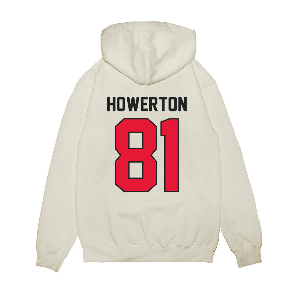 Rutgers - NCAA Football : DJ Howerton - Vintage Helmet Premium Hooded Sweatshirt-1