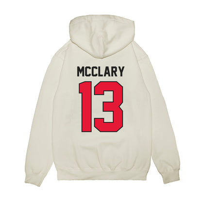 Rutgers - NCAA Football : DJ McClary - Vintage Helmet Premium Hooded Sweatshirt-1