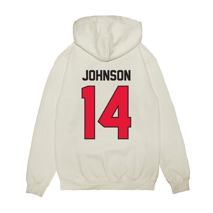 Rutgers - NCAA Football : RJ Johnson - Vintage Helmet Premium Hooded Sweatshirt-1