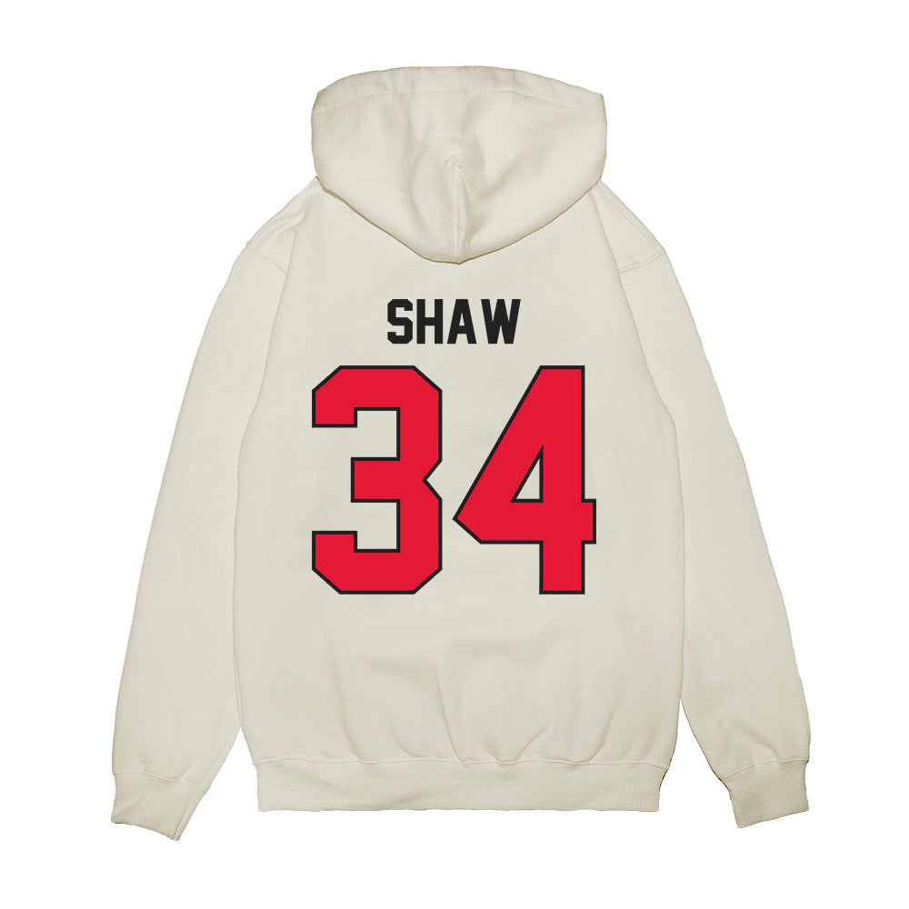 Rutgers - NCAA Football : Noah Shaw - Vintage Helmet Premium Hooded Sweatshirt-1