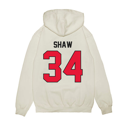 Rutgers - NCAA Football : Noah Shaw - Vintage Helmet Premium Hooded Sweatshirt-1