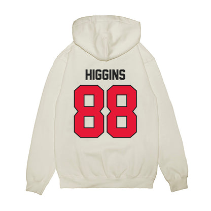 Rutgers - NCAA Football : Michael Higgins - Vintage Helmet Premium Hooded Sweatshirt-1