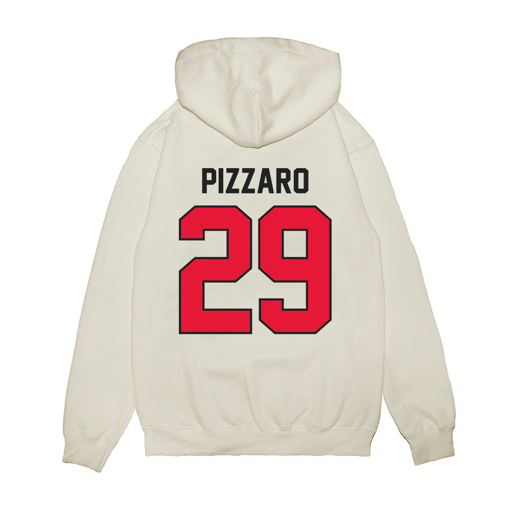 Rutgers - NCAA Football : Dane Pizzaro - Vintage Helmet Premium Hooded Sweatshirt-1