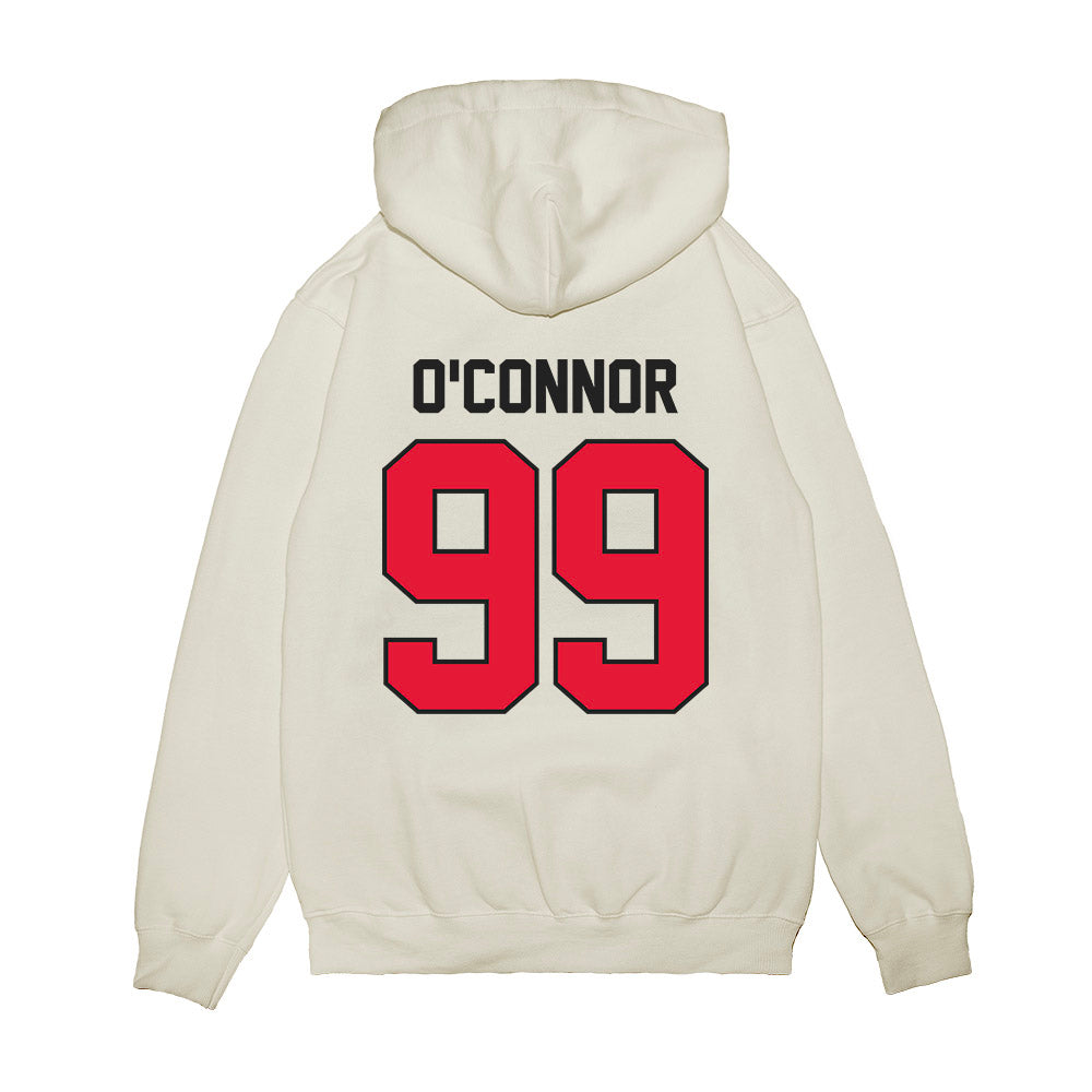 Rutgers - NCAA Football : Michael O'Connor - Vintage Helmet Premium Hooded Sweatshirt-1