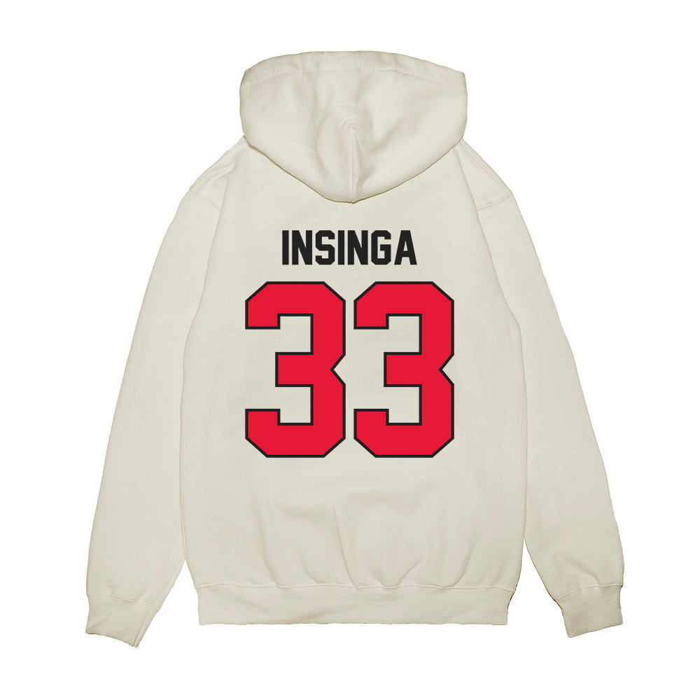 Rutgers - NCAA Football : John Insinga - Vintage Helmet Premium Hooded Sweatshirt-1