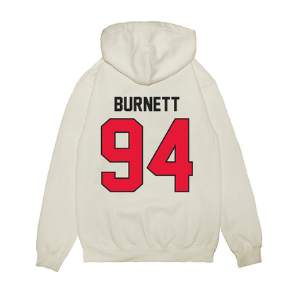 Rutgers - NCAA Football : Jdan Burnett - Vintage Helmet Premium Hooded Sweatshirt-1