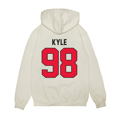 Rutgers - NCAA Football : Braxton Kyle - Vintage Helmet Premium Hooded Sweatshirt-1
