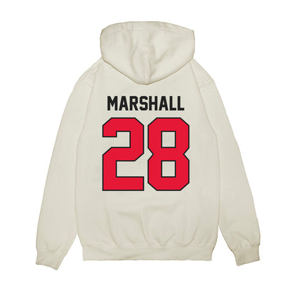 Rutgers - NCAA Football : Cannon Marshall - Vintage Helmet Premium Hooded Sweatshirt-1