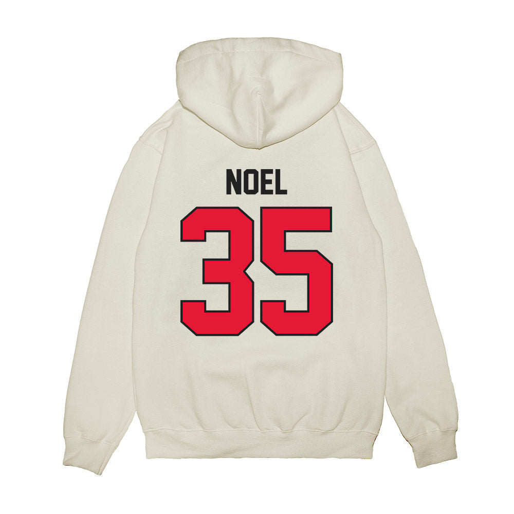 Rutgers - NCAA Football : Latrell Noel - Vintage Helmet Premium Hooded Sweatshirt-1