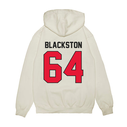 Rutgers - NCAA Football : Joshua Blackston - Vintage Helmet Premium Hooded Sweatshirt-1