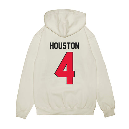 Rutgers - NCAA Football : Jourdin Houston - Vintage Helmet Premium Hooded Sweatshirt-1