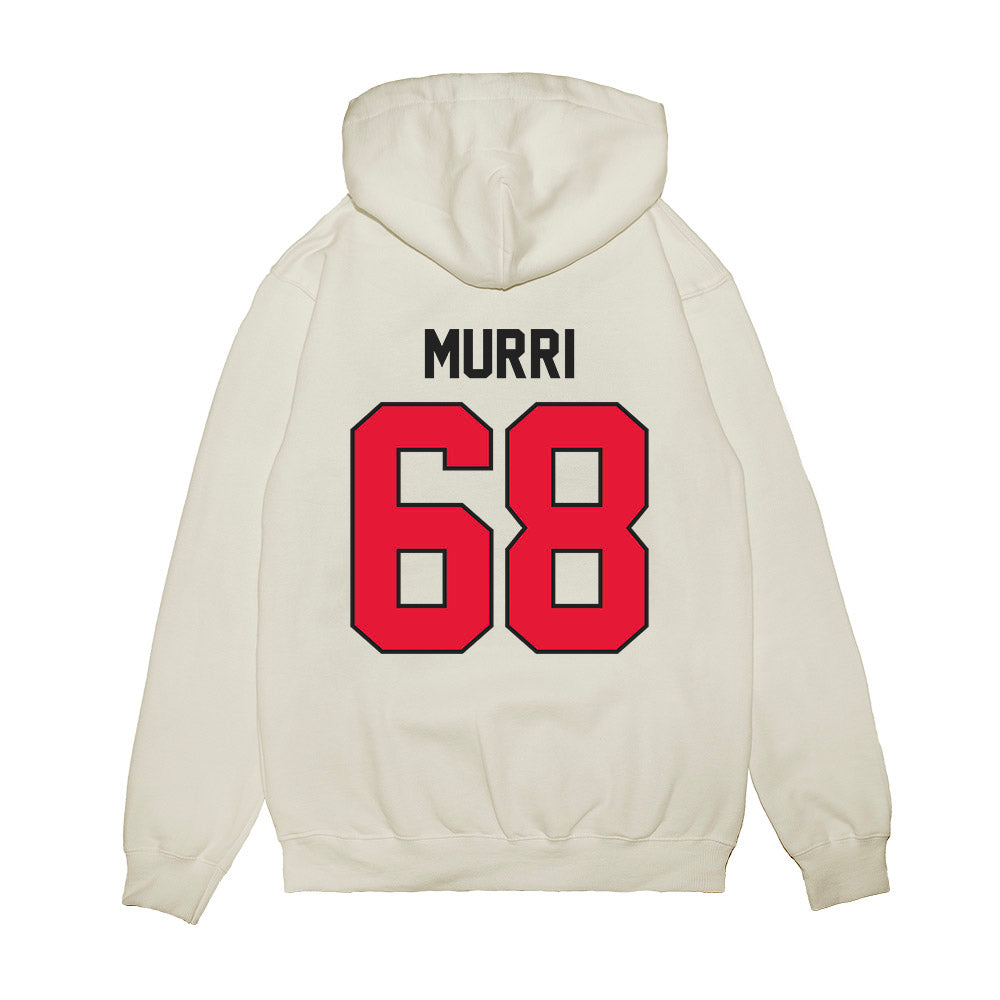 Rutgers - NCAA Football : Matthew Murri - Vintage Helmet Premium Hooded Sweatshirt-1