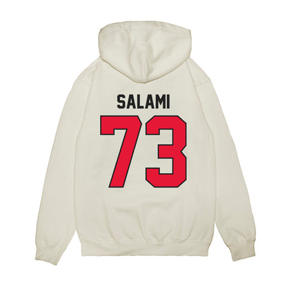 Rutgers - NCAA Football : Terrence Salami - Vintage Helmet Premium Hooded Sweatshirt-1