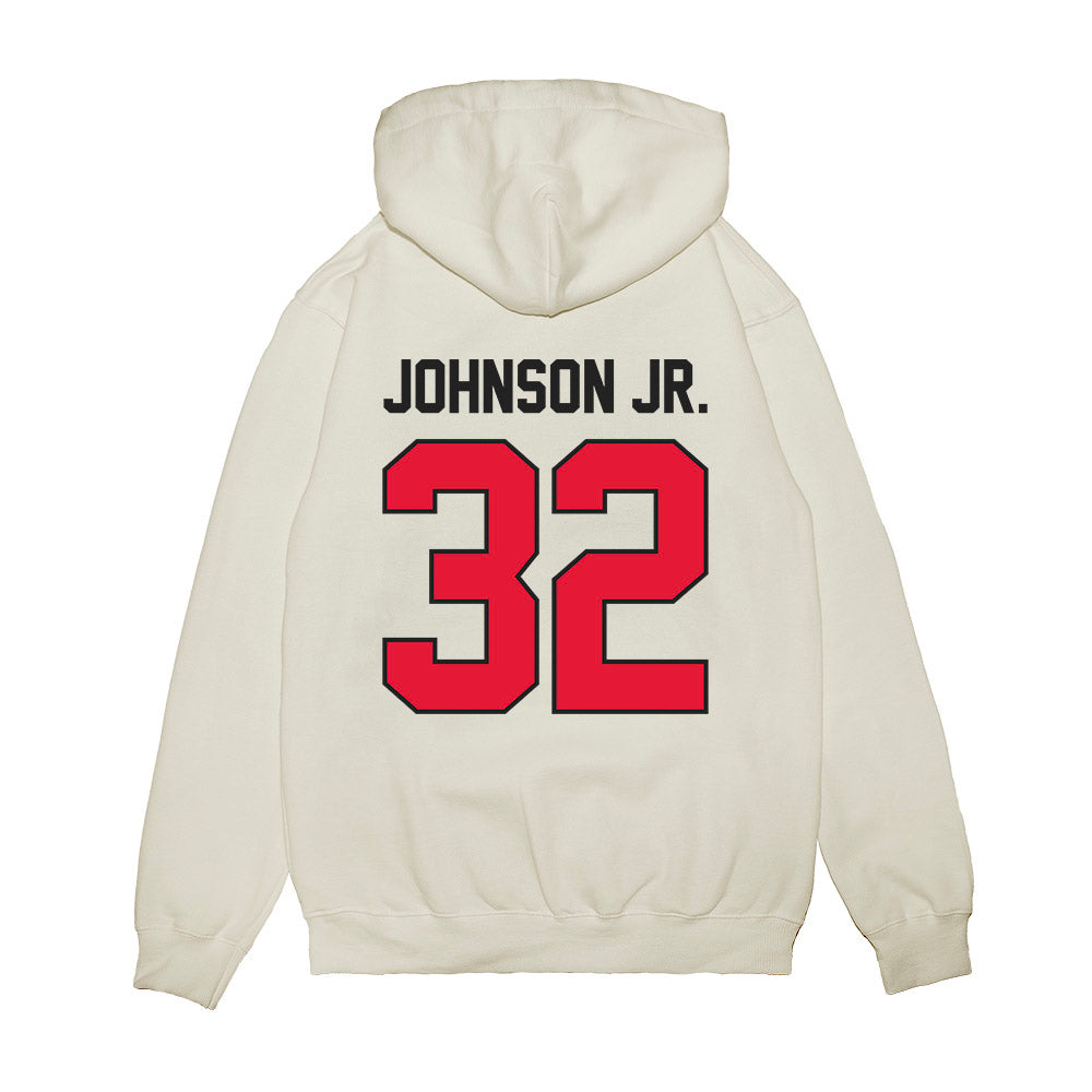 Rutgers - NCAA Football : RJ Johnson Jr. - Vintage Helmet Premium Hooded Sweatshirt-1