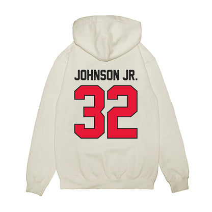 Rutgers - NCAA Football : RJ Johnson Jr. - Vintage Helmet Premium Hooded Sweatshirt-1