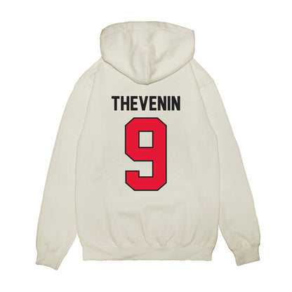 Rutgers - NCAA Football : Clay Thevenin - Vintage Helmet Premium Hooded Sweatshirt-1
