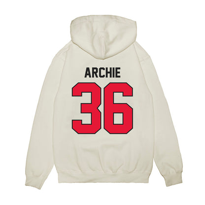 Rutgers - NCAA Football : Kamar Archie - Vintage Helmet Premium Hooded Sweatshirt-1