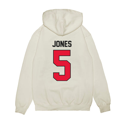 Rutgers - NCAA Football : Bradlee Jones - Vintage Helmet Premium Hooded Sweatshirt-1