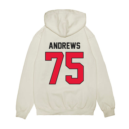 Rutgers - NCAA Football : Raynor Andrews - Vintage Helmet Premium Hooded Sweatshirt-1