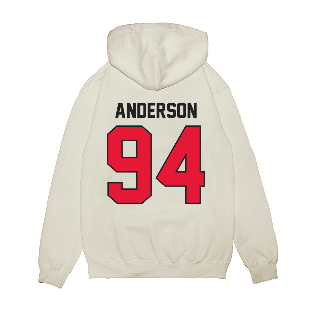 Rutgers - NCAA Football : Jakob Anderson - Vintage Helmet Premium Hooded Sweatshirt-1