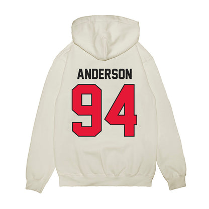 Rutgers - NCAA Football : Jakob Anderson - Vintage Helmet Premium Hooded Sweatshirt-1