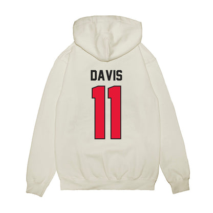 Rutgers - NCAA Football : Malachi Davis - Vintage Helmet Premium Hooded Sweatshirt-1