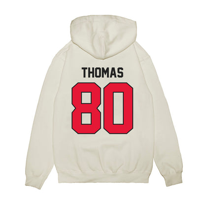 Rutgers - NCAA Football : Michael Thomas - Vintage Helmet Premium Hooded Sweatshirt-1