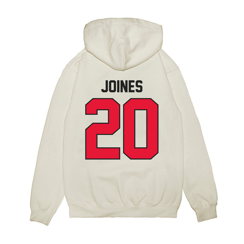 Rutgers - NCAA Football : Chris Joines - Vintage Helmet Premium Hooded Sweatshirt-1