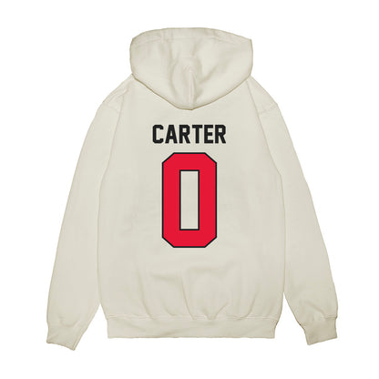 Rutgers - NCAA Football : Dyzier Carter - Vintage Helmet Premium Hooded Sweatshirt-1