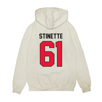 Rutgers - NCAA Football : Emir Stinette - Vintage Helmet Premium Hooded Sweatshirt-1