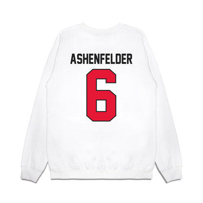 Rutgers - NCAA Football : Sean Ashenfelder - Vintage Helmet Premium Crewneck Sweatshirt-1