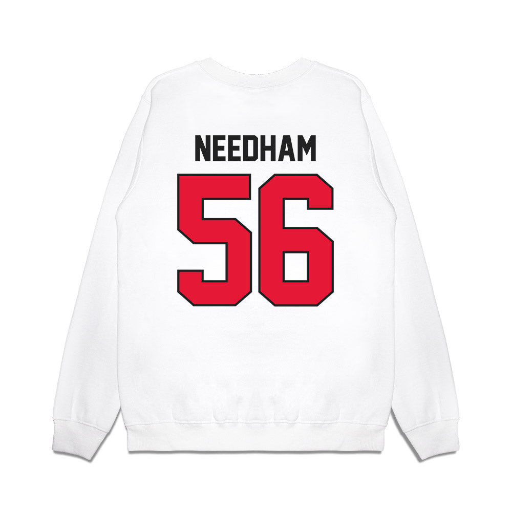 Rutgers - NCAA Football : Ty Needham - Vintage Helmet Premium Crewneck Sweatshirt-1