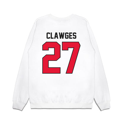 Rutgers - NCAA Football : Sage Clawges - Vintage Helmet Premium Crewneck Sweatshirt-1