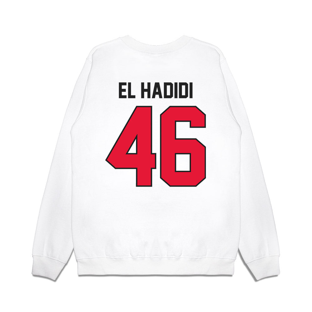 Rutgers - NCAA Football : Sammy El Hadidi - Vintage Helmet Premium Crewneck Sweatshirt-1
