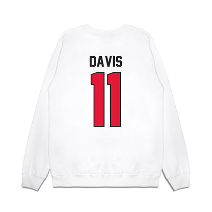 Rutgers - NCAA Football : Malachi Davis - Vintage Helmet Premium Crewneck Sweatshirt-1