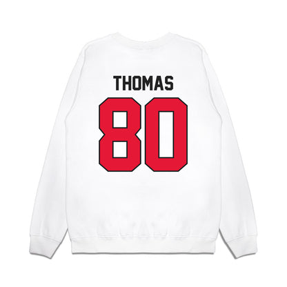 Rutgers - NCAA Football : Michael Thomas - Vintage Helmet Premium Crewneck Sweatshirt-1