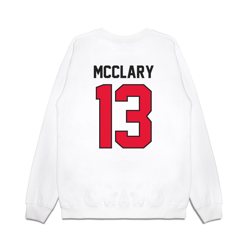 Rutgers - NCAA Football : DJ McClary - Vintage Helmet Premium Crewneck Sweatshirt-1