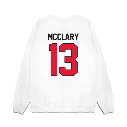 Rutgers - NCAA Football : DJ McClary - Vintage Helmet Premium Crewneck Sweatshirt-1