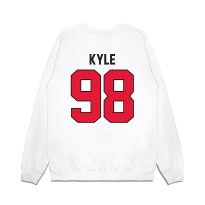 Rutgers - NCAA Football : Braxton Kyle - Vintage Helmet Premium Crewneck Sweatshirt-1