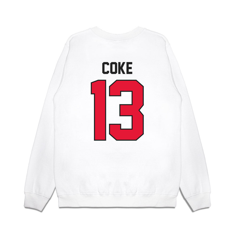Rutgers - NCAA Football : Elias Coke - Vintage Helmet Premium Crewneck Sweatshirt-1